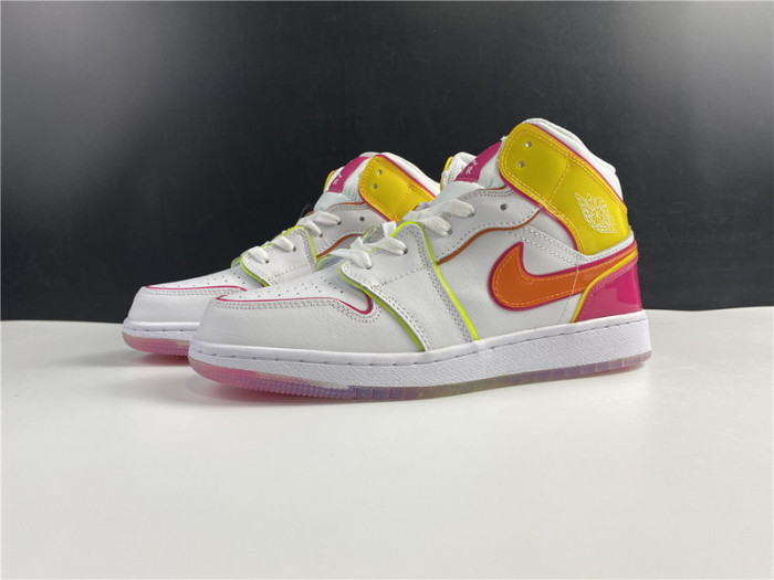 Air Jordan 1 Mid GS "Edge Glow" - CV4611 100