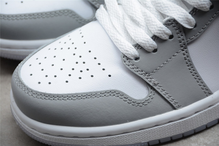 Air Jordan 1 Mid Wolf Grey Aluminum (W) - BQ6472-105
