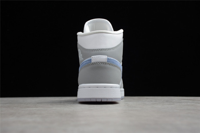 Air Jordan 1 Mid Wolf Grey Aluminum (W) - BQ6472-105