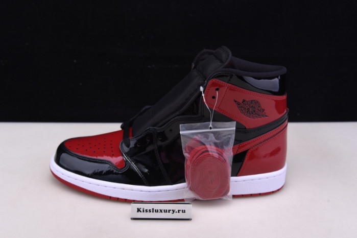 AIR JORDAN 1 HIGH OG ''BRED PATENT'' 555088-063