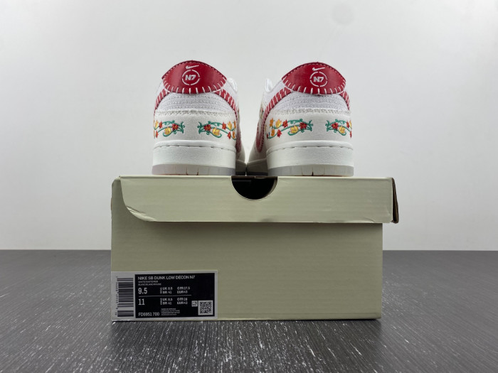 NIKE SB DUNK LOW DECON N7 OPTI YELLOW UNIVERSITY RED FD6951-700
