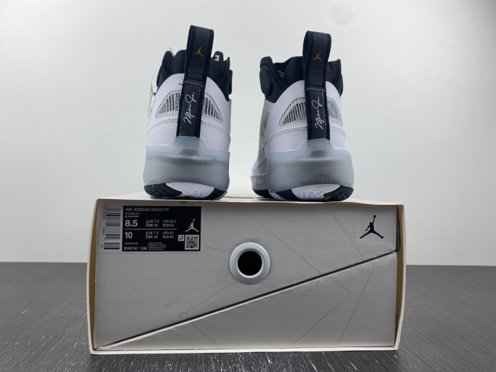 Air Jordan XXXVII PF 37 White Black Citrus DV0747-108
